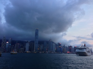 Dark clouds over Hong Kong
